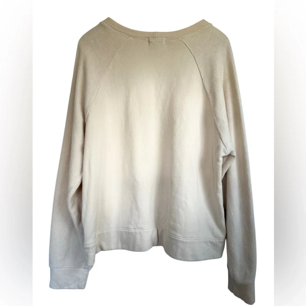 Monrow Women's Reverse Mix Teddy Fleece Sweatshirt W/Side Zipper